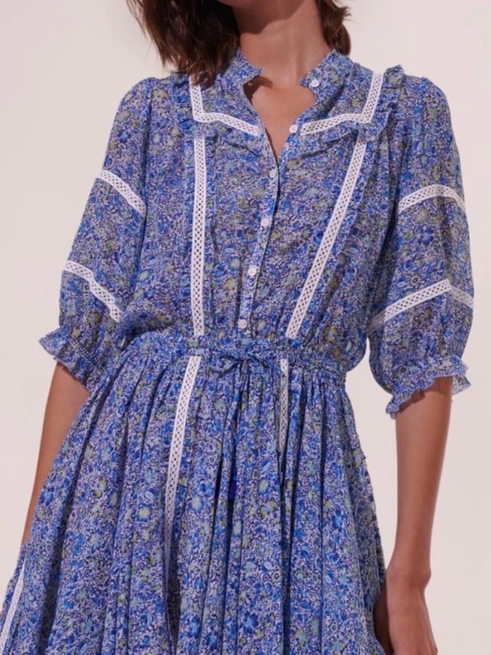 Poupette St. Barth Blue Amanda Dress